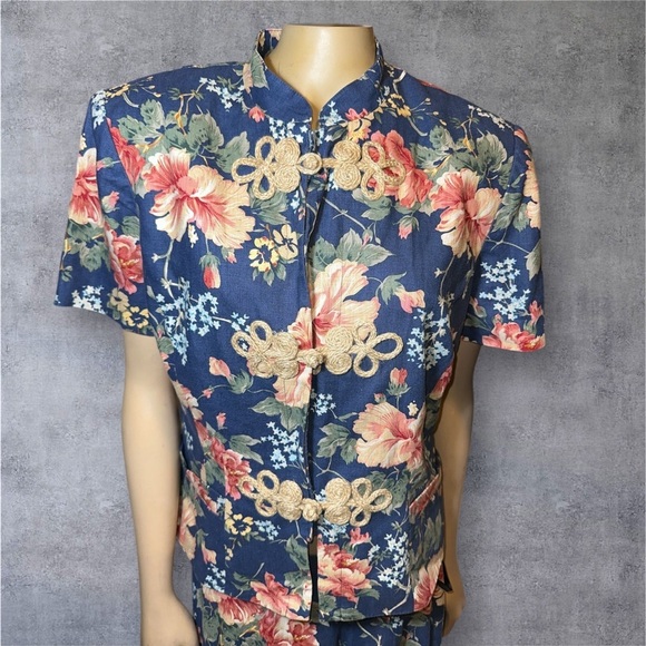 Vintage 80’s Donna Morgan women’s , timeless floral 2 piece skirt suit size 12 - Picture 6 of 16